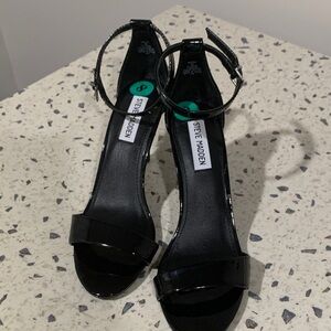 Steve Madden Glossy Black Heels